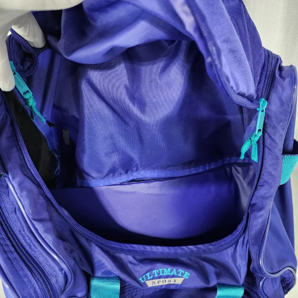 Ultimate Sport Duffle Bag Blue with Teal Accent